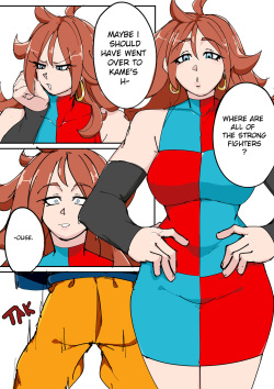 Android 21 gets her body stolen